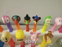 Lot Of 35 Vintage PEZ Candy Dispenser insane Collection Must See Withdisney Bin388