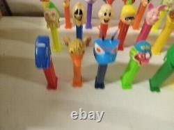 Lot Of 35 Vintage PEZ Candy Dispenser insane Collection Must See Withdisney Bin388