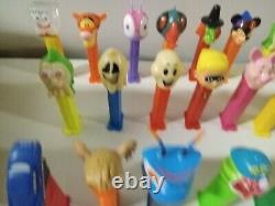 Lot Of 35 Vintage PEZ Candy Dispenser insane Collection Must See Withdisney Bin388