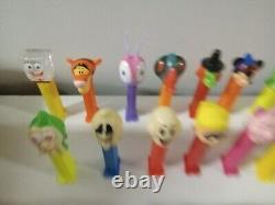 Lot Of 35 Vintage PEZ Candy Dispenser insane Collection Must See Withdisney Bin388