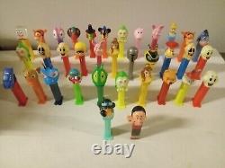 Lot Of 35 Vintage PEZ Candy Dispenser insane Collection Must See Withdisney Bin388