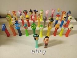 Lot Of 35 Vintage PEZ Candy Dispenser insane Collection Must See Withdisney Bin388