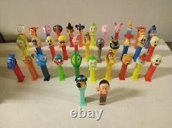 Lot Of 35 Vintage PEZ Candy Dispenser insane Collection Must See Withdisney Bin388