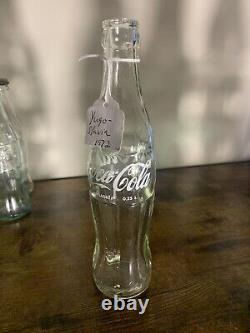 Lot Of Vintage Coca-Cola Bottles Must See Rare Collection Of Glass Bottles