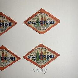 Lot of 10 Extremely Rare Wards Orange Crush Antique 1930's Soda Labels MUST SEE