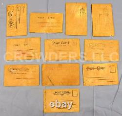 Lot of 11 Unique Vintage Leather Postcards 5.25 x 3.25 1905-1907 Must See
