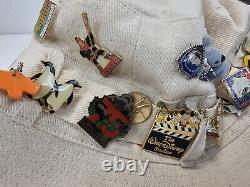 Lot of 66 Vintage Button Pinbacks Pins From Around The World Must See
