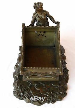 MAGNIFICENT 19 TH c FRENCH BRONZE CENTER PIECE, MUST SEE