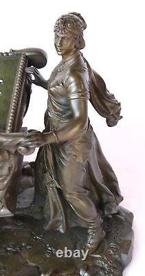 MAGNIFICENT 19 TH c FRENCH BRONZE CENTER PIECE, MUST SEE