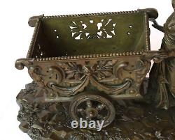 MAGNIFICENT 19 TH c FRENCH BRONZE CENTER PIECE, MUST SEE