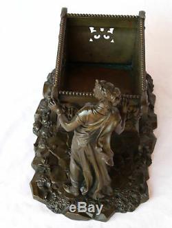 MAGNIFICENT 19 TH c FRENCH BRONZE CENTER PIECE, MUST SEE