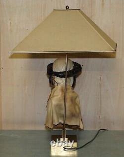 MID Century Arabian Face Lamp Signed Pourbaix Circa 1960's Must See Pictures