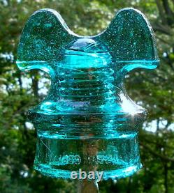 MIGHTY Fine MICKEY MOUSE Glass Power Distribution Insulator! MUST SEE