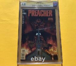 MUST SEE auto CGC SS 9.8 Preacher #1 Ennis Fabry holder issue signed 13 4 2 5