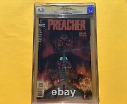 MUST SEE auto CGC SS 9.8 Preacher #1 Ennis Fabry holder issue signed 13 4 2 5