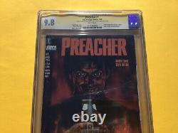 MUST SEE auto CGC SS 9.8 Preacher #1 Ennis Fabry holder issue signed 13 4 2 5