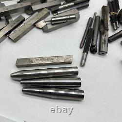 Machinist tool lot Flutes Lathe Metal Huge Lot Must See Over 100 pieces