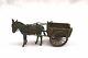 Magnificent 1900 Austrian Bronze Of A Donkey And Cart Must See
