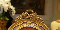 Magnificent 1900's French Bronze Enamled Oval Picture Frame Must See