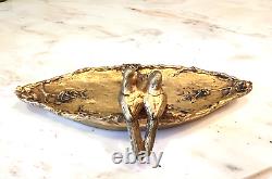 Magnificent 19c French Bronze Card Pen Holder Tray By Charles Louchet'must See