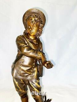 Magnificent 19c French Bronze Signed Bouret'must See