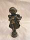 Magnificent 19c French Bronze Statue Of A Girl With Her Dolls Signed'must See