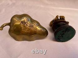 Magnificent 2p Of 19c French Miniature Bronzes Of Children'must See