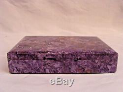 Magnificent Charoite Box Made In Italy'must See