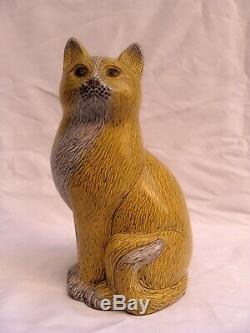 Magnificent French 1930's Cloisonne Cat'must See