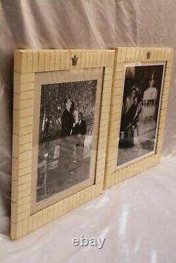 Magnificent French Pair Of Art Deco Bone Picture Frames, Must See
