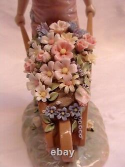 Magnificent Lladro Figurine The Boy With Flowers Must See