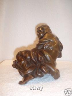 Magnificent Pair of 19th c Orientalism French Bronze Figurines, must see