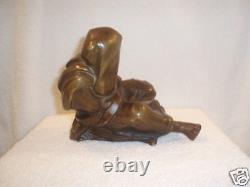 Magnificent Pair of 19th c Orientalism French Bronze Figurines, must see