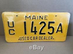 Maine Used Car Dealer License Plate Lot New Old Stock 5 Plates Must See