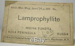 Many Old Labels Lamprophyllite from Kola Peninsula, Russia Must See Rare