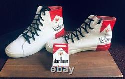 Marlboro Sneakers Unique Hand Made Canvas High Tops Must See Cigarette