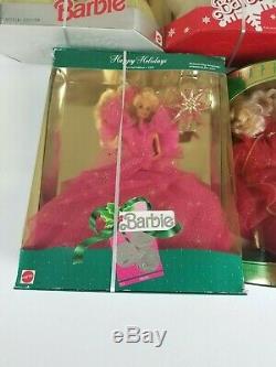 Mattel Barbie Collectible Vintage Dolls 1989 1990+ Holiday Lot of 5 must see