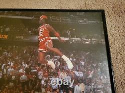 Michael Jordan 1988 NBA MVP Poster Framed 16x20 Excellent Condition Must See