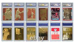 Michael Jordan Mega-Deal Licensed Cards Graded GEM MINT 10 (SET OF 6) MUST SEE