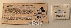Mickey Mouse INGERSOLL 1933 Pocket Watch NIB Reproduction with COA Must See Video