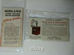 Midland Jump Spark Cigar Lighter Mint Mint Piece W Tons Of Extras Must See All