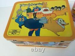 Mint Nos 1968 Beatles Yellow Submarine Lunchbox And Thermos, Must See To Believe