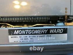 Montgomery Wards Signature 440T Manual Typewriter Gray, MUST SEE MINT MINT, READ