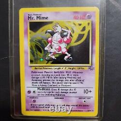 Mr Mime Pokemon Card 1st Edition Jungle Base Set Holo 6/64 Very Rare Must See