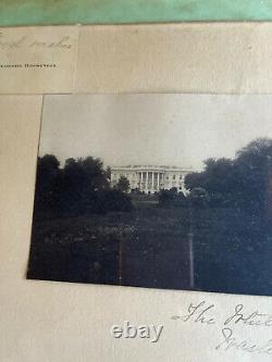 Mrs. Theodore Roosevelt White House Calling Card Signature Photo MUST SEE