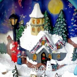 Musical Christmas Village / Watch As It Actually Snows! / Must See Video