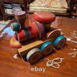 Must-See For Collectors Wooden Toys Locomotive Showa Retro Products Tsunadesaku