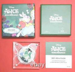 Must-See For Fans Alice 2021 Niue Silver Coin Box/Certificate Disney Pure