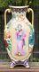 Must See! French Hand Painted Geisha Girl 1880's Porcelain Vase Limoges