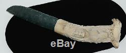 Must See! Hand Knapped And Carved Knife/ Finest Available/al Livingston/apache